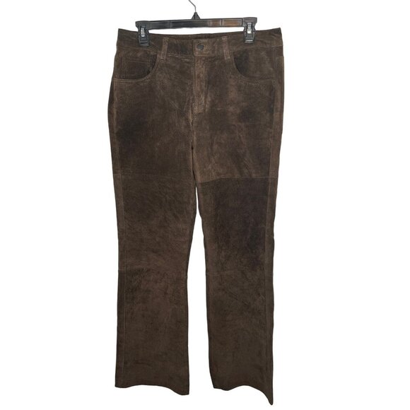 VTG Lee Jeans women’s 100% genuine Leather Suede size 9/10 One True Fit - Picture 1 of 12